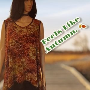 Avenue Brand Multi-Colored Shell Top - Size 26/28. 😄🤞